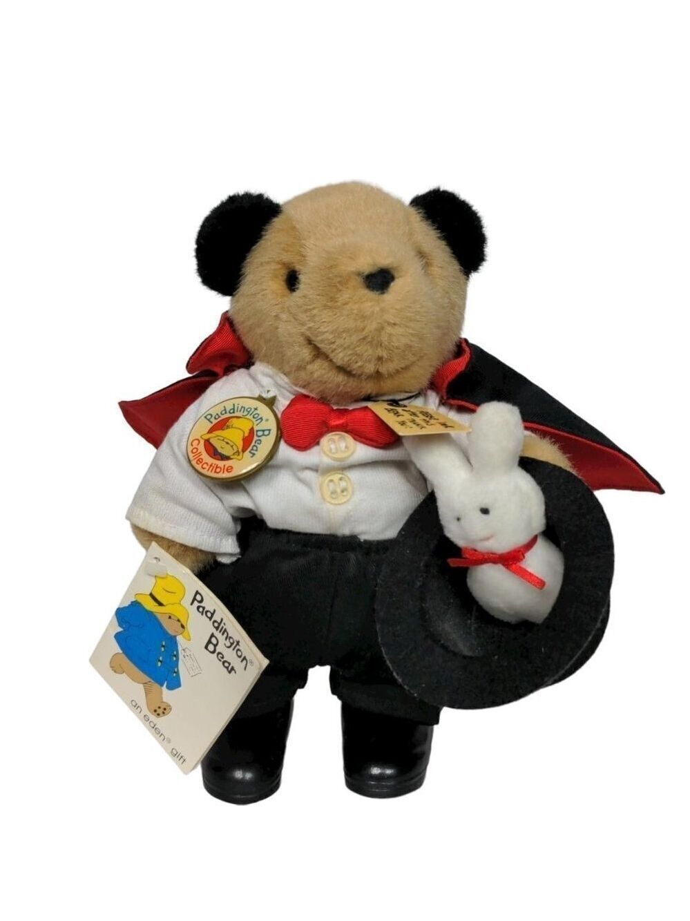 Vintage Eden Paddington Bear Magician with Top Hat 9.5"